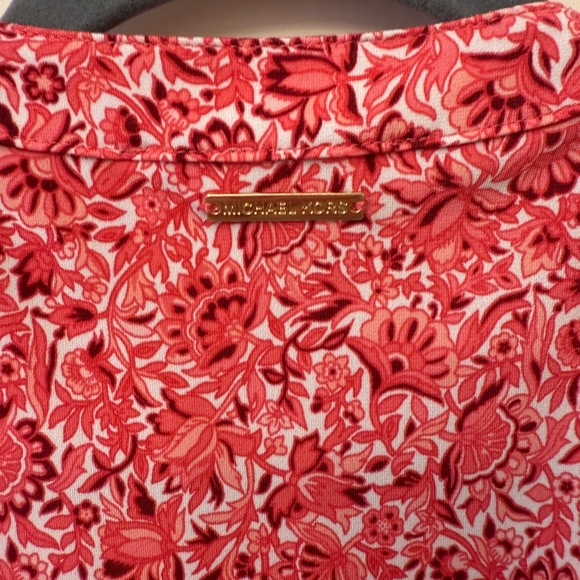 Michael Kors Floral Tie Front Dress XL - Picture 4 of 4